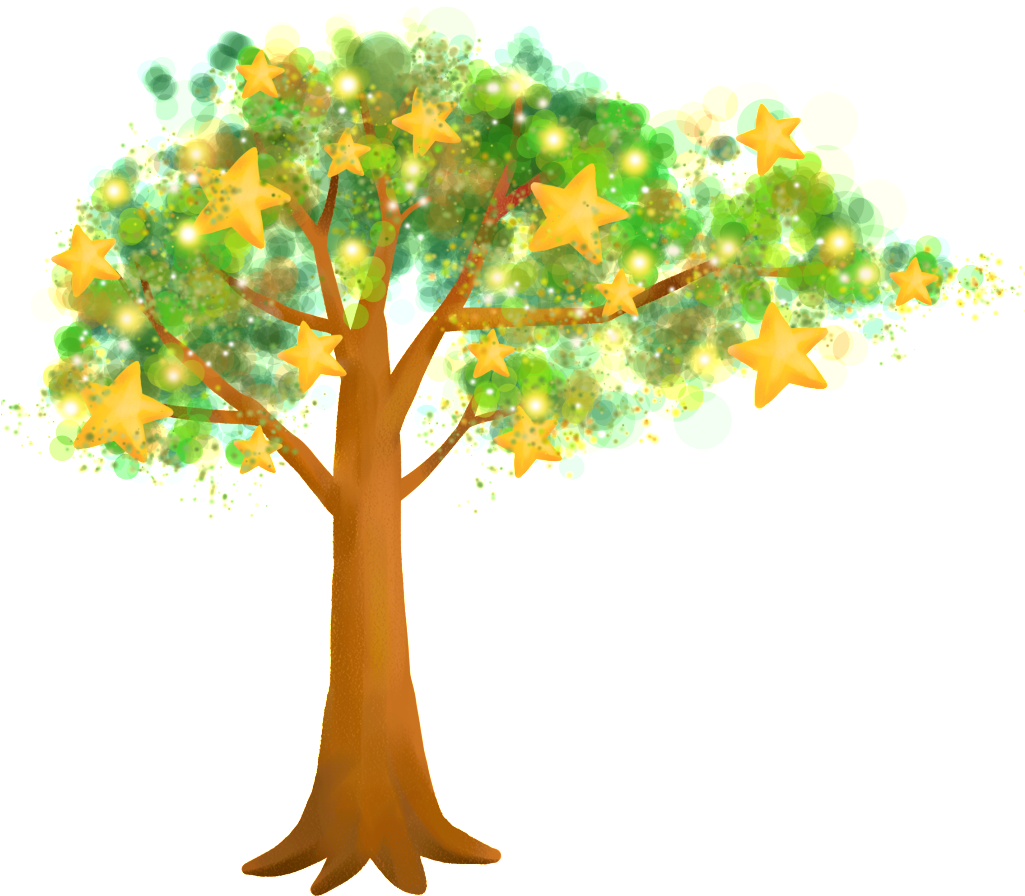 Dreamy Cartoon Árboles - Desenho Arvore Png (1024x1024), Png Download