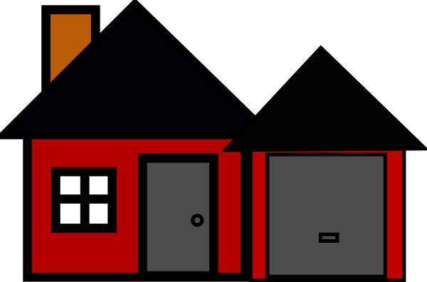 Red Brick House Clipart - Decluttering: How To Have A Spotless House In 1 Day (600x396), Png Download