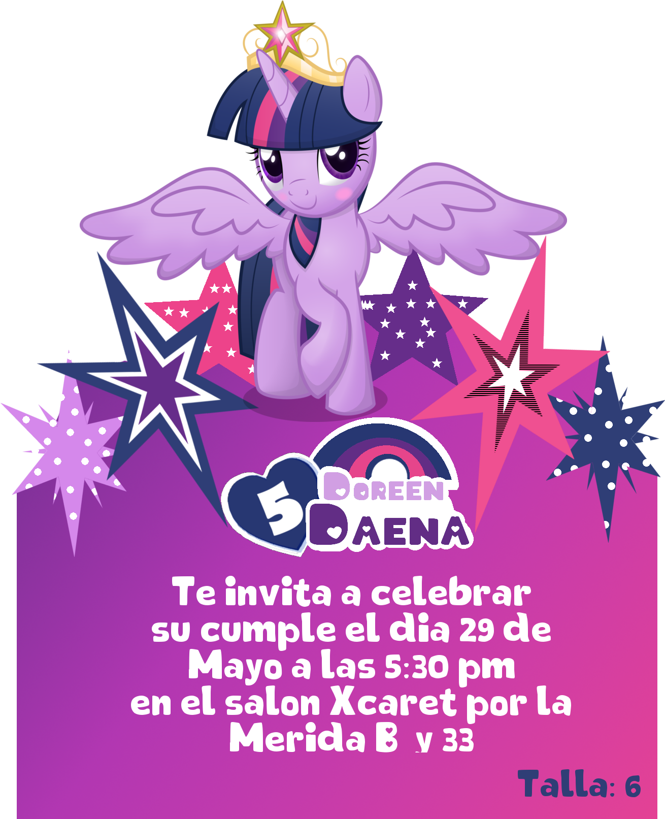 Mis Pequenas Princesas Pony Para Colorear My Little - Invitaciones De My Little Pony Png (1416x1612), Png Download