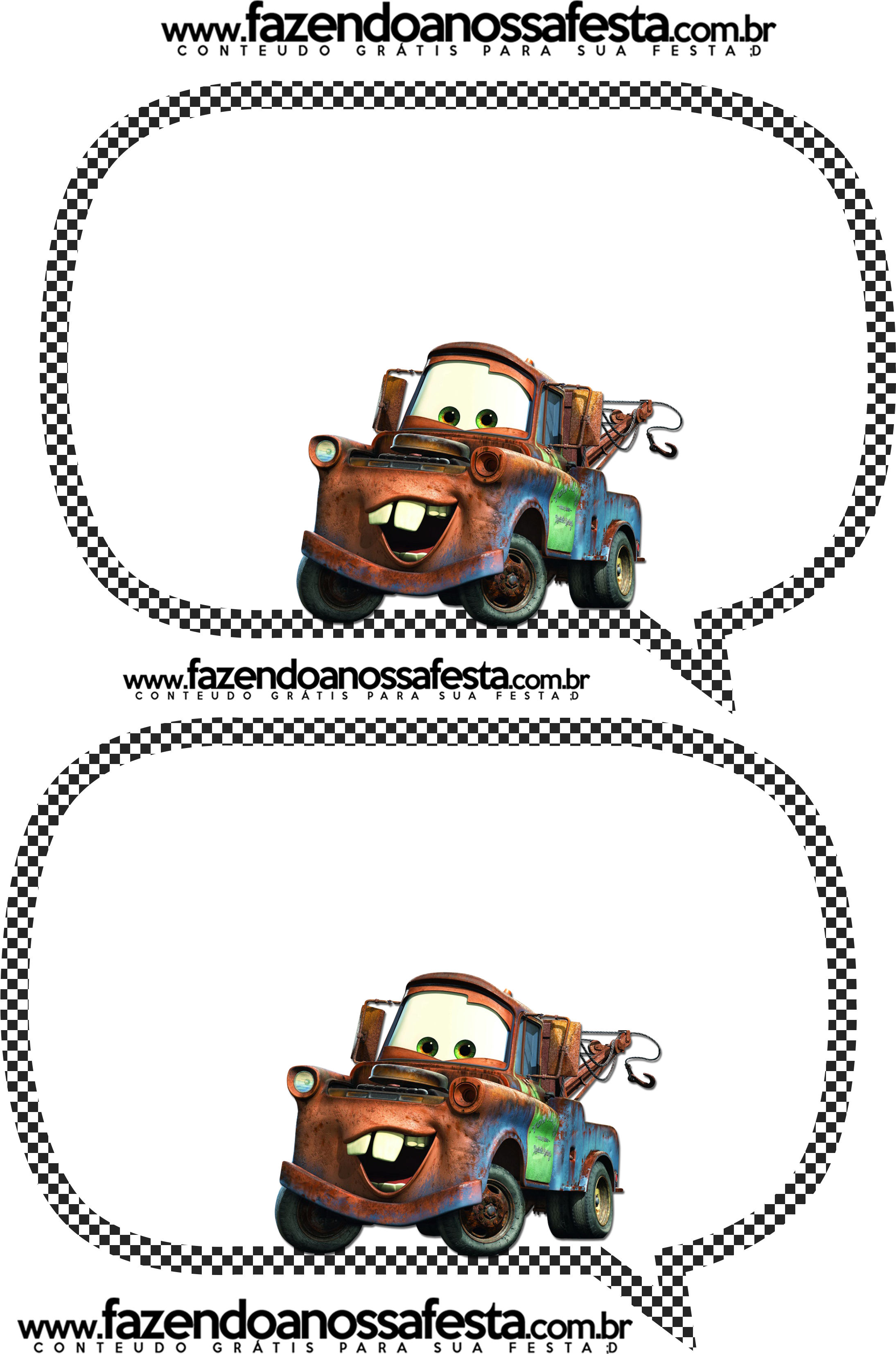 Plaquinhas Divertidas Para Fotos Carros Da Disney - Cars Movie Disney Tow Mater 24x18 Poster (2480x3508), Png Download