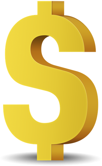 Знак Доллар, Деньги, Dollar Sign, Money, Dollarzeichen, - Dinero Simbolo De Dolares Png (355x600), Png Download