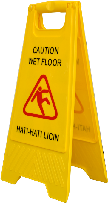 Antus Wet Floor Sign - Portwest Hv20 Wet Floor Warning Sign Yellow - One Size (800x800), Png Download