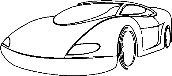 Desenho De Carro Esportivo Para Colorir - Carro Esportivo Desenho Png (600x470), Png Download