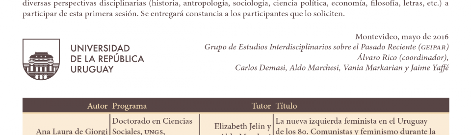 Geipar 2016 Invitación 1 - University Of The Republic (960x276), Png Download