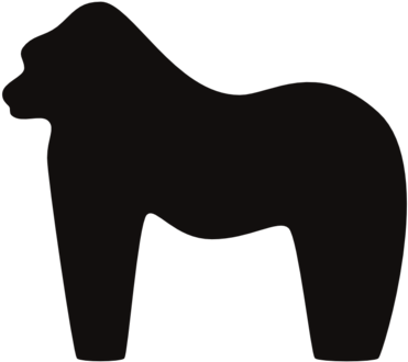 Gorilla Logo Dark Gray - Gorilla (1000x891), Png Download