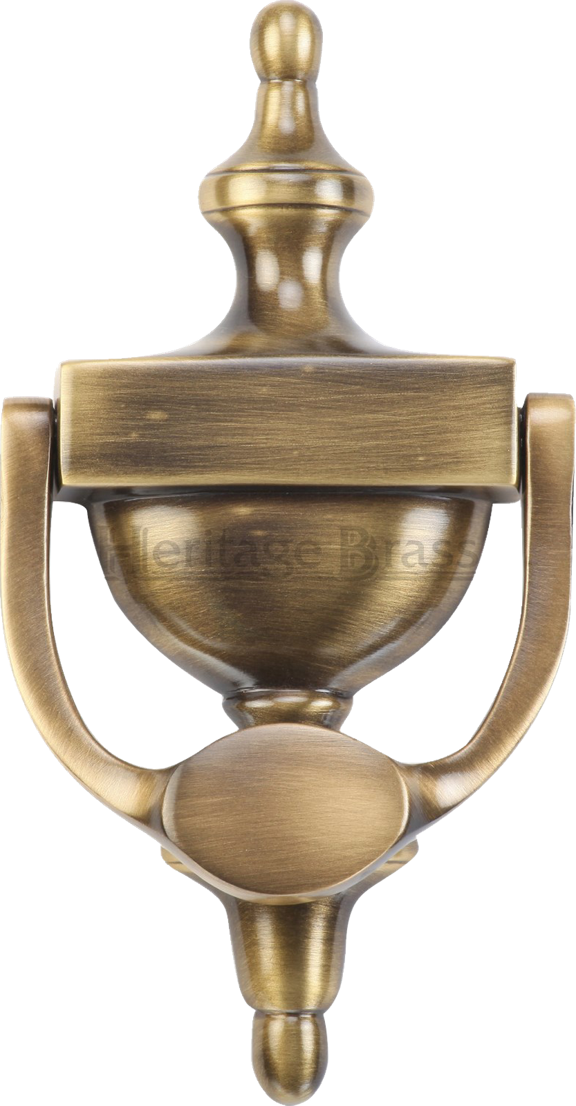 Heritage Brass Urn Door Knocker - Satin Chrome - 152 (833x1600), Png Download