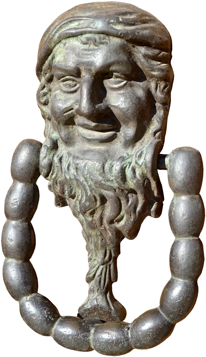 Doorknocker Old Metal - Metal (800x1280), Png Download