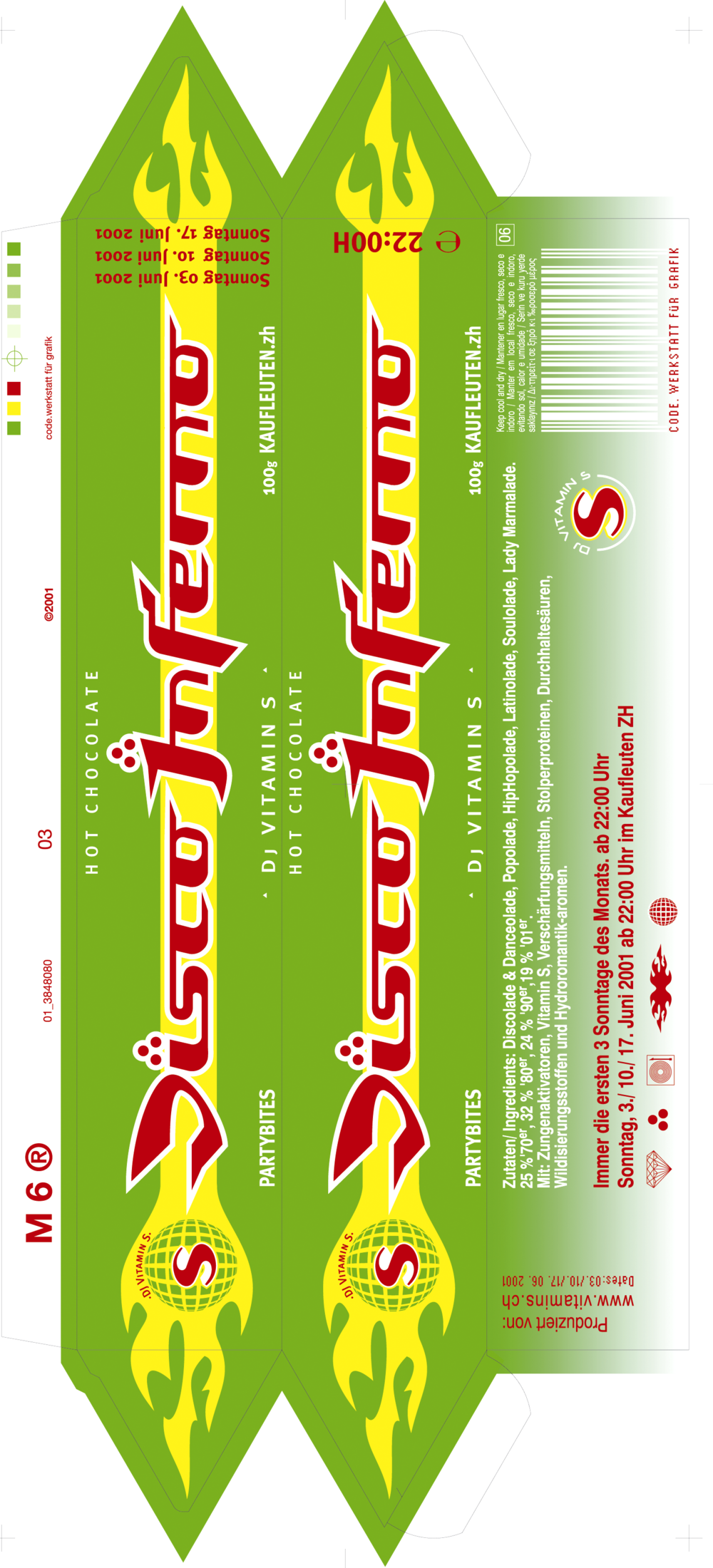 Discoinferno Toblerone6hoch (1000x2200), Png Download