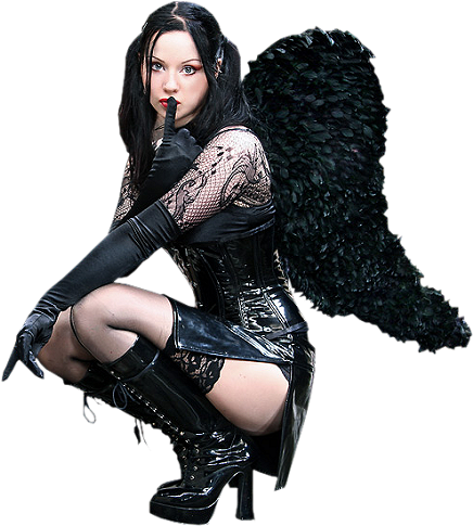 Femme - Sexy - Angel - Render-tube - Gratuit - Imagenes Goticas De Mujeres Png (470x500), Png Download