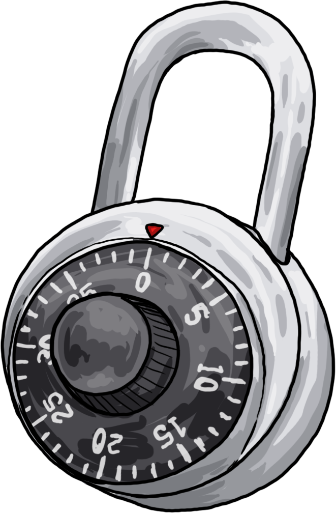 Lock - Headphones (661x1008), Png Download