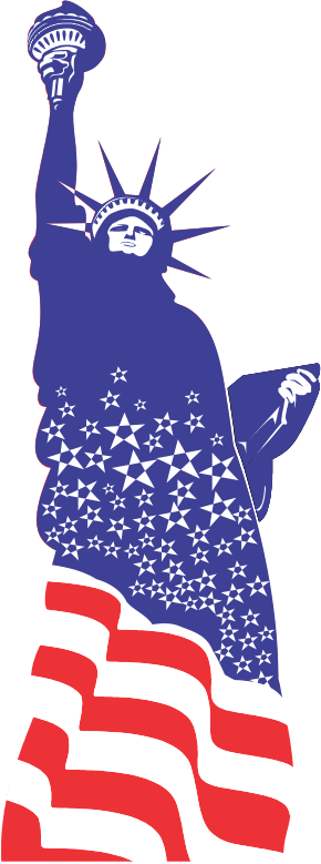 Statue Of Liberty - America The Beautiful: A Discussion Of Public Policy (290x779), Png Download