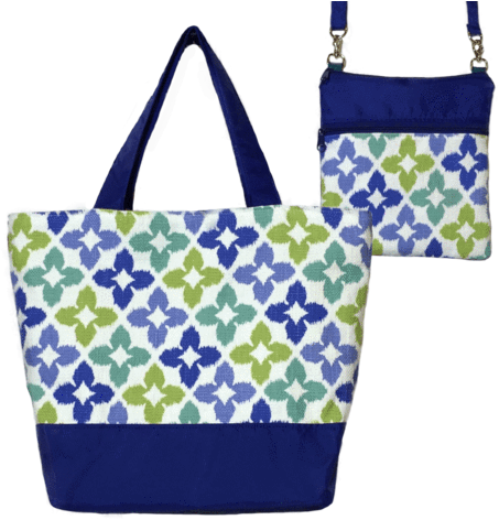 Novia In Blue & Green With Blue Nylon Essential Tote - Vans Men's Slide-on (468x480), Png Download