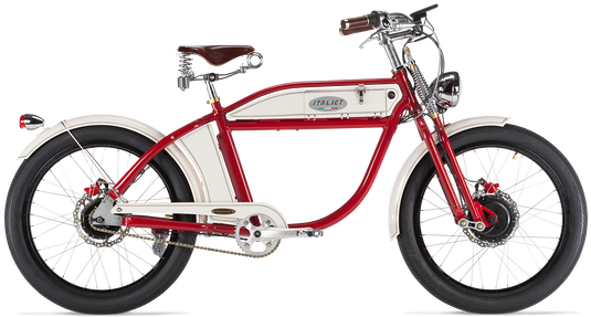 Motorized Bicycle, Electric Bicycle, Vintage Bicycles, - Electric Bike Italjet (560x354), Png Download