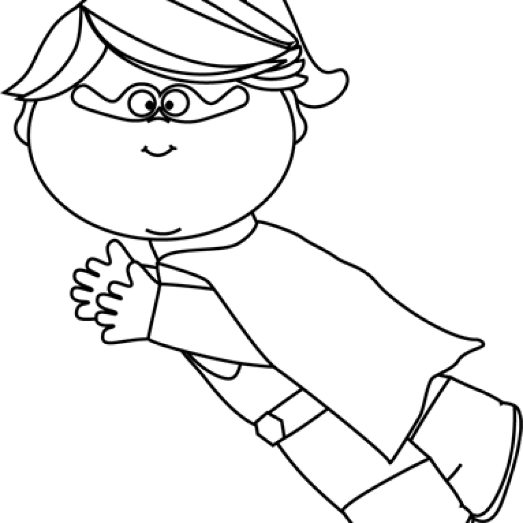 Superhero Clipart Black And White Football Clipart - Superhero Body Clipart Black And White (1024x1024), Png Download