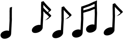 Musical Note Musical Theatre Staff - Notas Musicais Vetor Png (483x340), Png Download