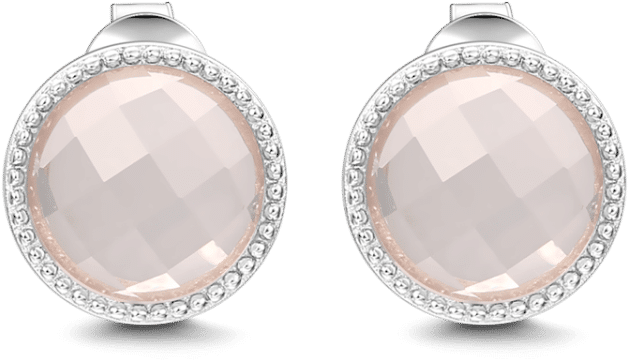 Earrings Soufeel Pink Energy Stone Earrings (750x750), Png Download