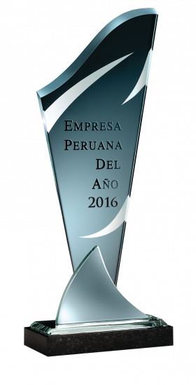 Placa De Platinum - Empresa Peruana Del Año 2016 (280x550), Png Download