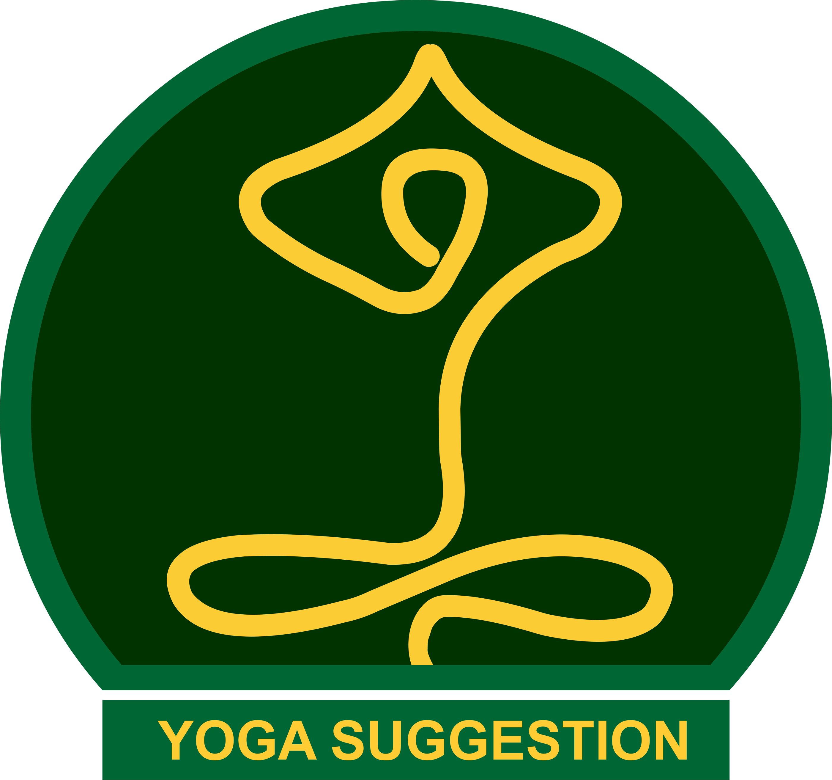 Yogasuggestion Logo - Yoga (2800x2623), Png Download