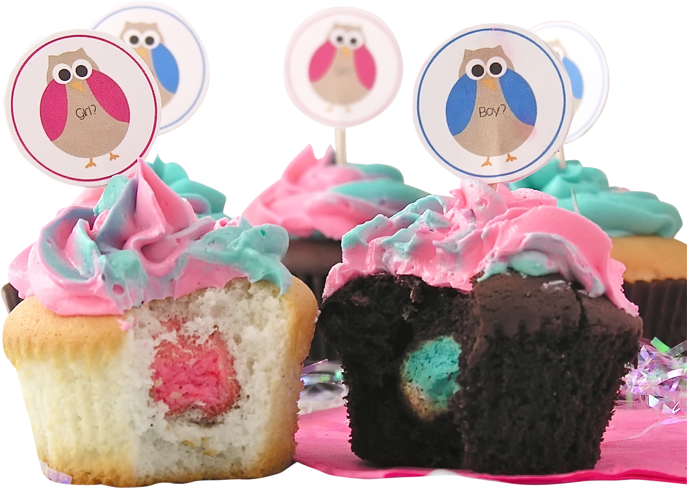 Shower Invitations Opinion Baby Shower Dessert Ideas - Lembrancinha Chá De Bebê Revelação (2273x2274), Png Download