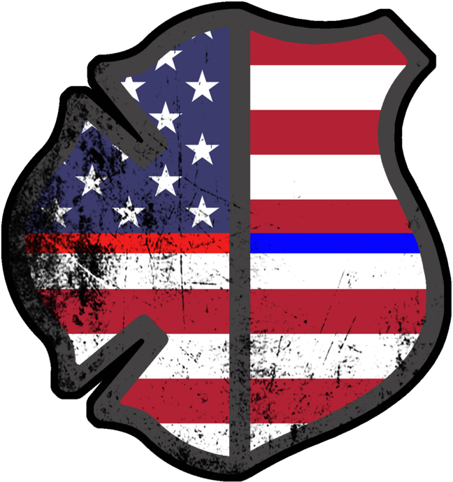 American Fire & Police Decal Deal - Fire Police Logo (800x800), Png Download