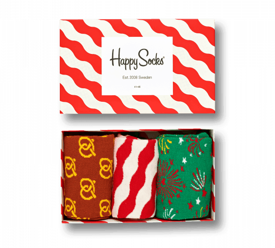 A Cute Pair Of Christmas Socks Will Put You In A Festive - Holiday Socks Gift Box (547x492), Png Download
