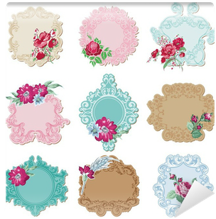Scrapbook Design Elements - Quadros De Flores Vintage Png (400x400), Png Download
