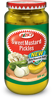 Bick's® Sweet Mustard Pickles - Bick's Bick S Sweet Mustard Pickles (566x406), Png Download