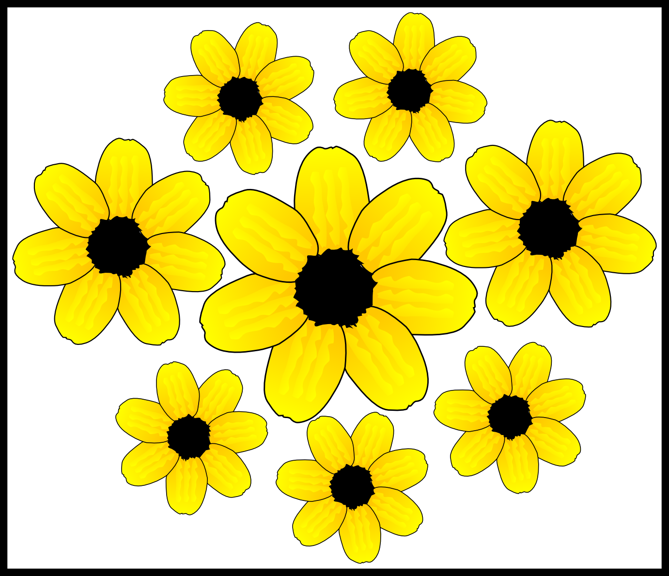Clip Free Download Accents Clipart Clip Art - Yellow Flower Clipart Transparent (908x781), Png Download