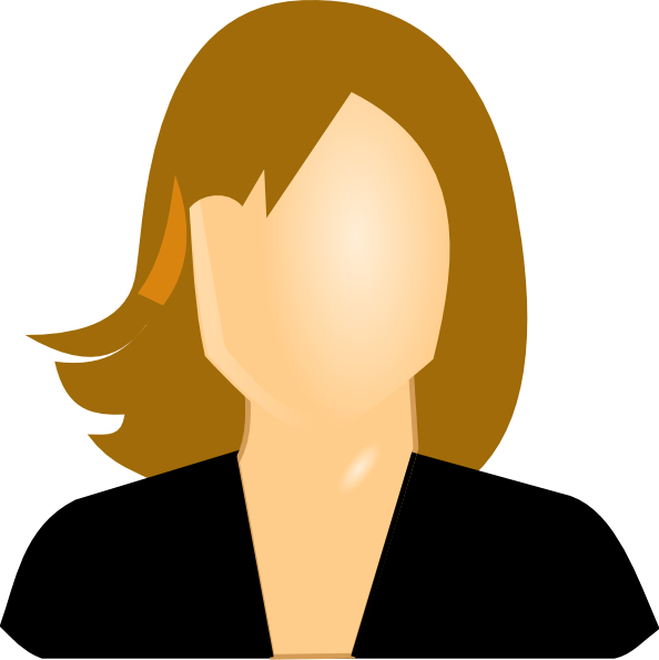 Clip Art Woman (594x595), Png Download