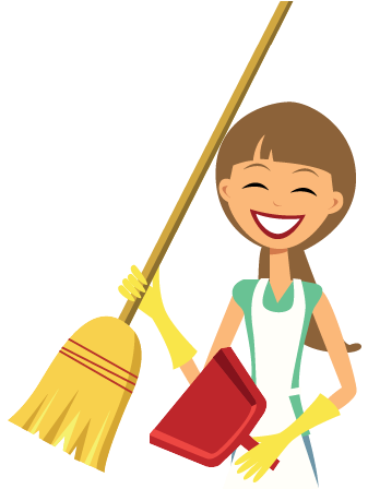 Quality Cleaning Services - Cleaning Service Woman Clip Art (359x447), Png Download
