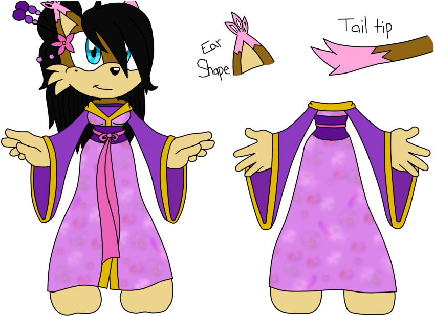 Shiori The Cat Reference - Cartoon (900x637), Png Download