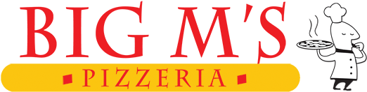 Big M's Pizza Logo (600x200), Png Download