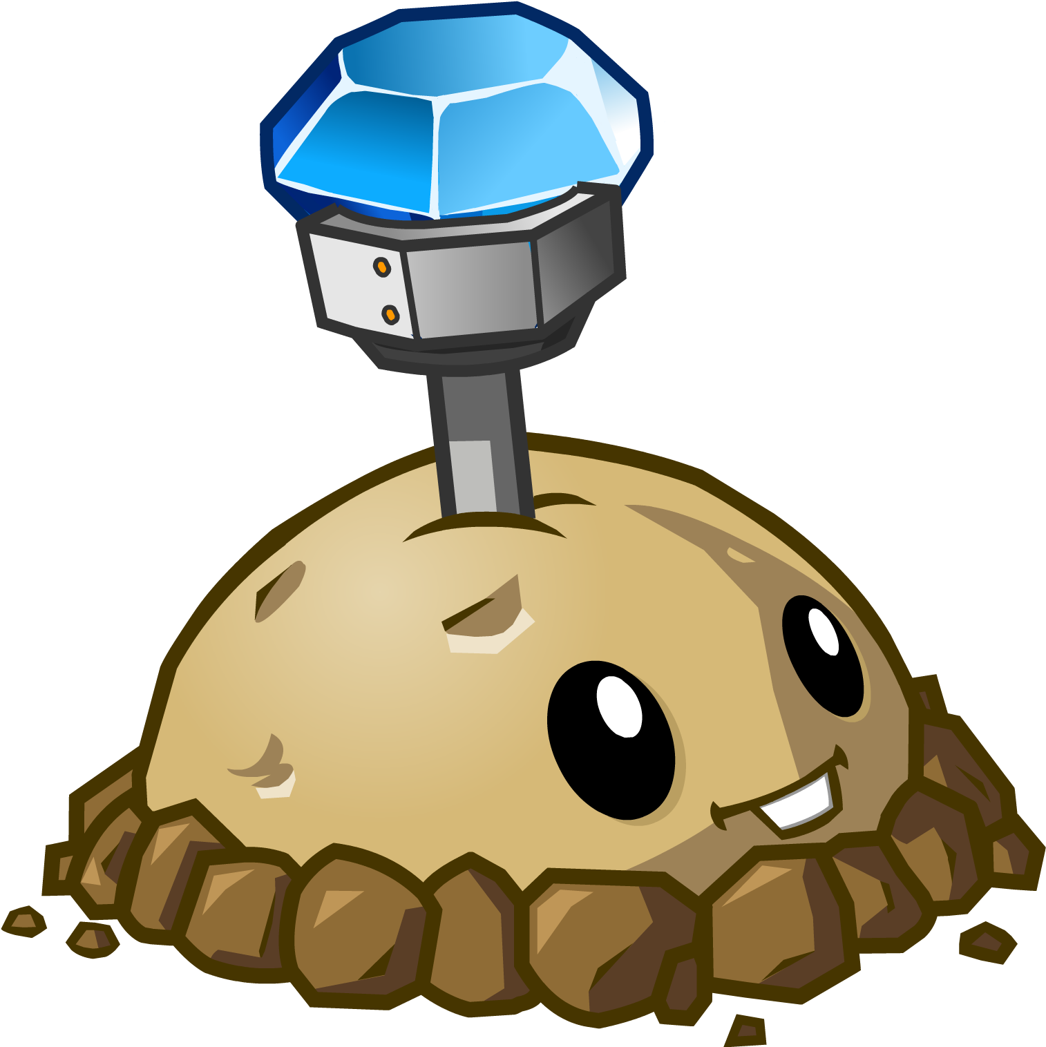 Plants Clipart Potatoe - Plants Vs Zombies Bomb (1531x1521), Png Download
