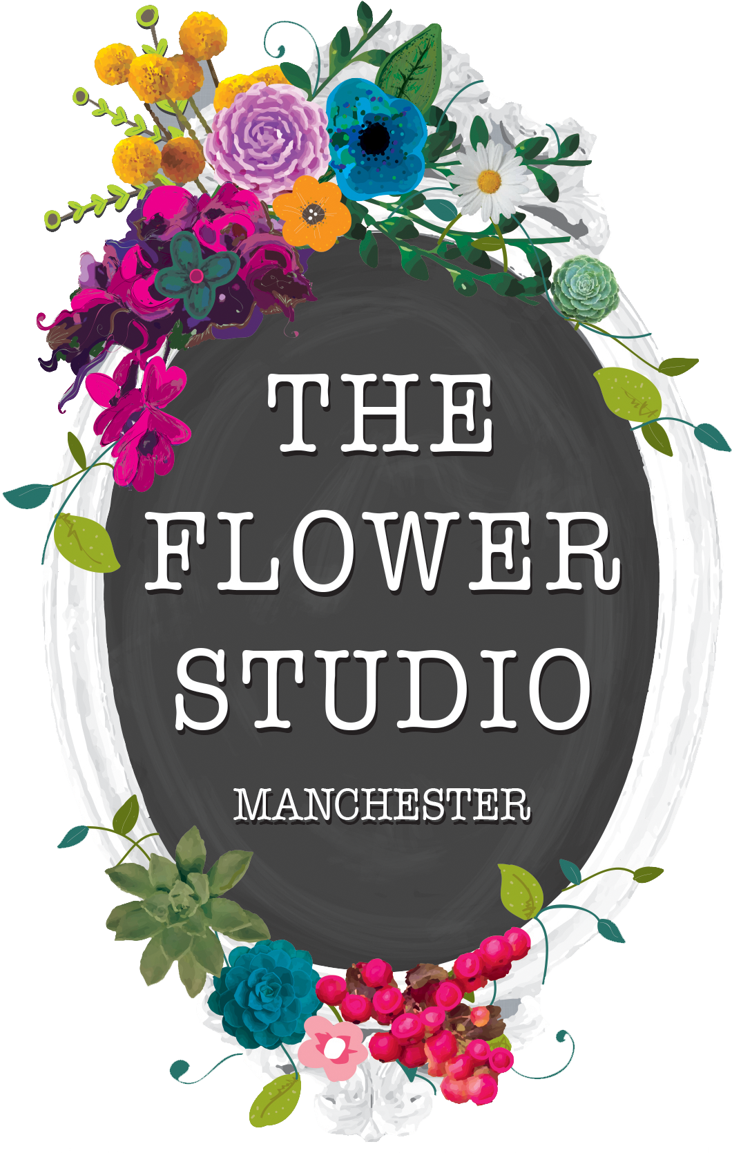 Flower Studio Manchester - Love (1093x1680), Png Download