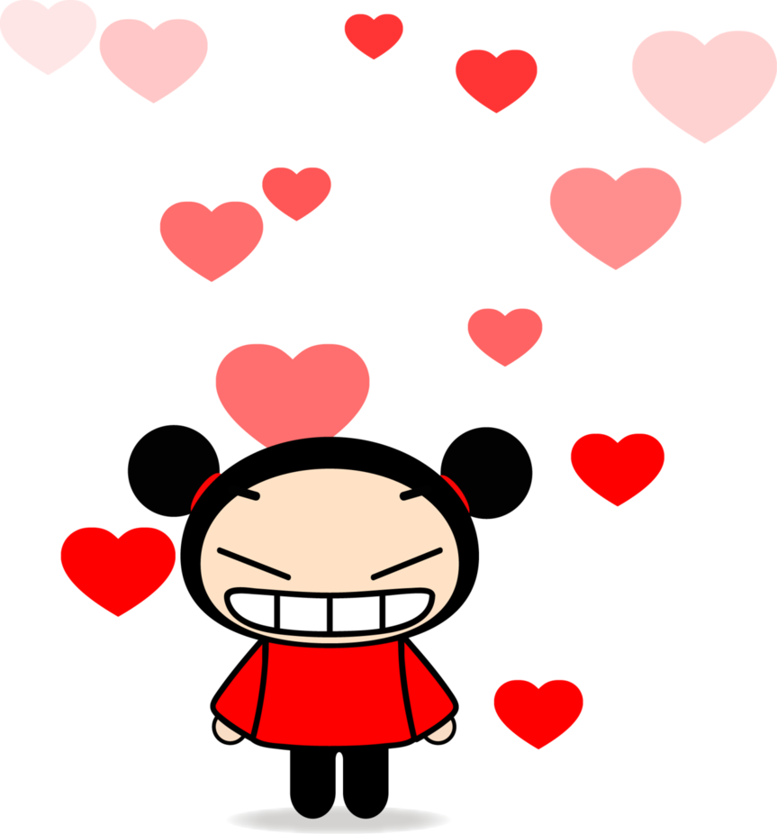 Pucca Corazones Enamorada Imagenes - Fondos De Pantalla Tumblr De Pucca (863x926), Png Download