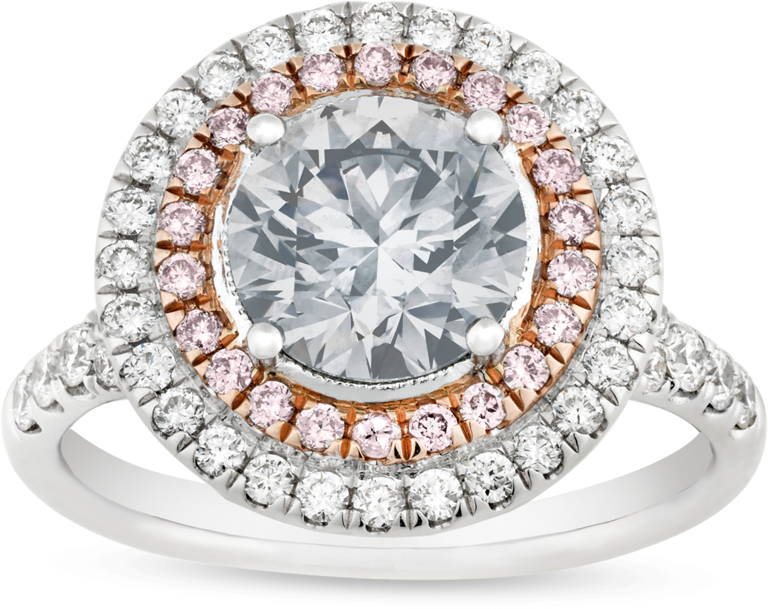 Fancy Very Light Grey Diamond Ring, - Diamond (3200x2560), Png Download