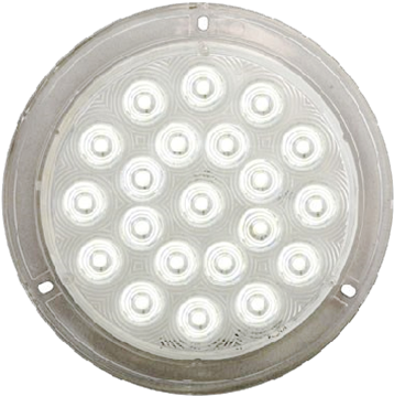 Surface Mount 6” Round Led Interior Light - Optronics Ill21cb Ill21 Series Opti-brite Led 6" Dome (413x414), Png Download