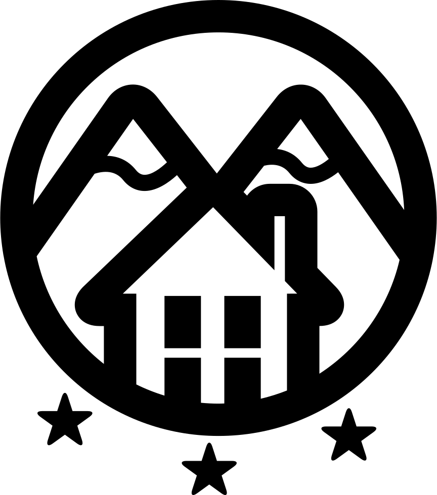Rural Hotel With Mountains Logo Of Three Stars Comments - Logotipos De Hoteles Rurales (864x980), Png Download
