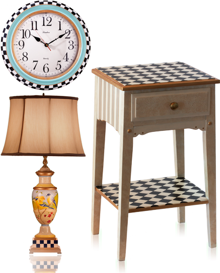 Trend Features A Collection Of Painted Vintage Furniture - Transparent Home Decor Png (440x531), Png Download