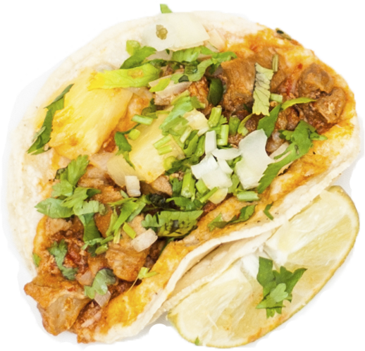 Chicken Taco From The Taco Shop - Korean Taco (518x498), Png Download