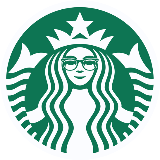 Starbucks Hipster Logo - Starbucks Gift Card 25 (1000x546), Png Download