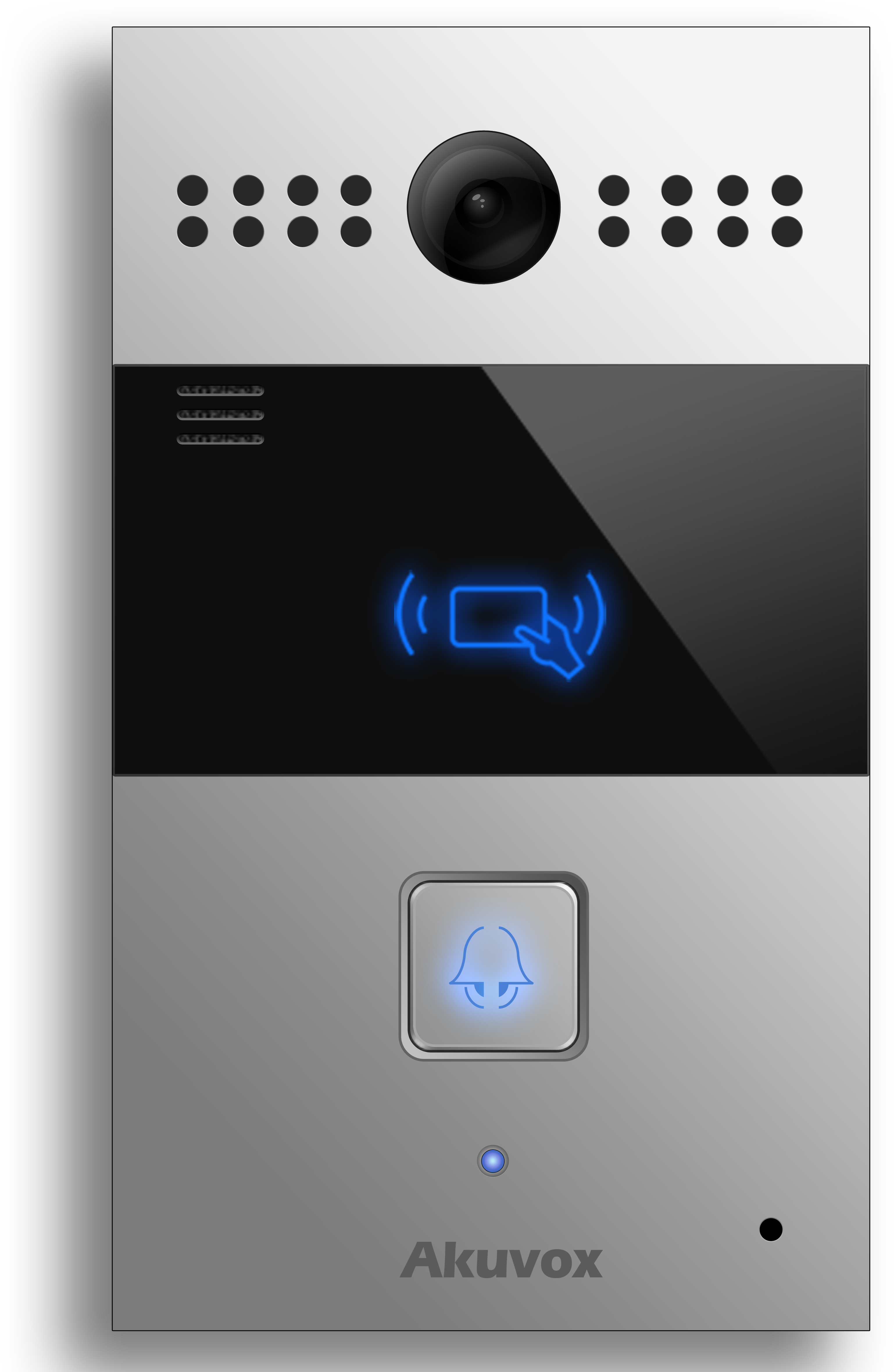 Ip Intercom Akuvox R26p - Intercom With Card Reader (3758x4719), Png Download