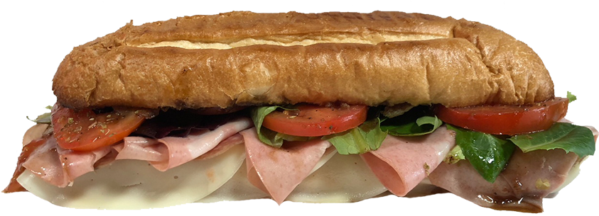 Italian Panino - Ham And Cheese Sandwich (850x851), Png Download