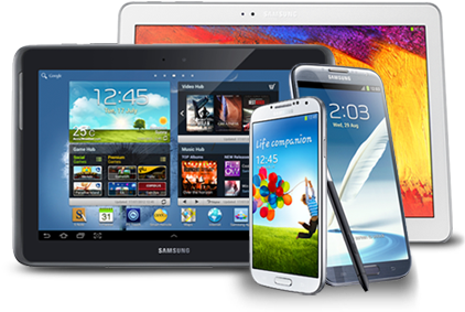 Smartphone, Tablet & Laptop Repairs - Tablets Phones And Laptops (472x420), Png Download