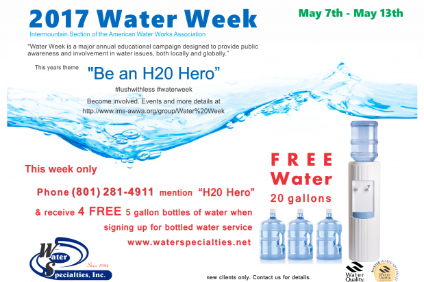 2017 Water Week 5 Gallon Bottled Water Promo - Sparklewhite Professional Teeth Whitening 3d Whitening (619x412), Png Download