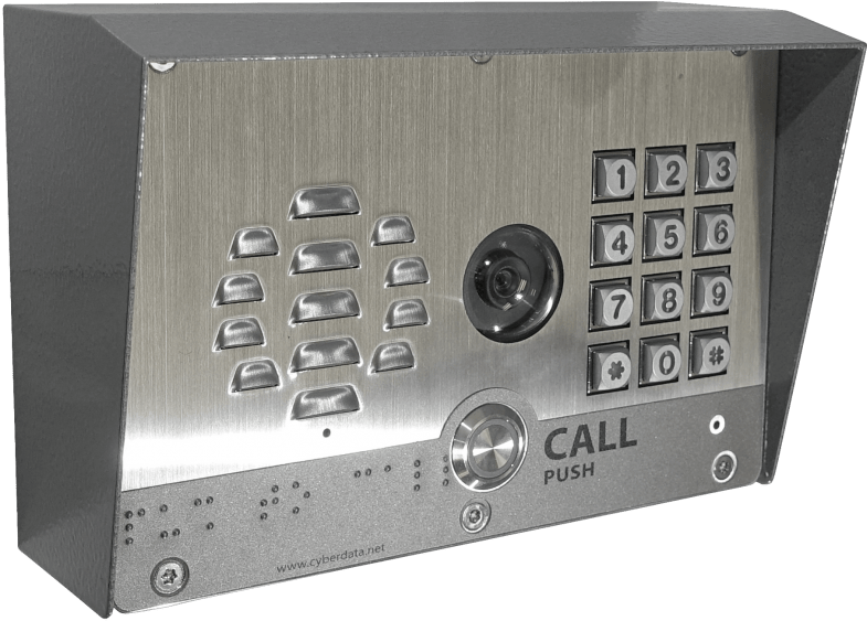 A Fu Cyberdata Video Intercom - Cyberdata 011414 Sip Outdoor H.264 Video Intercom/ (800x582), Png Download