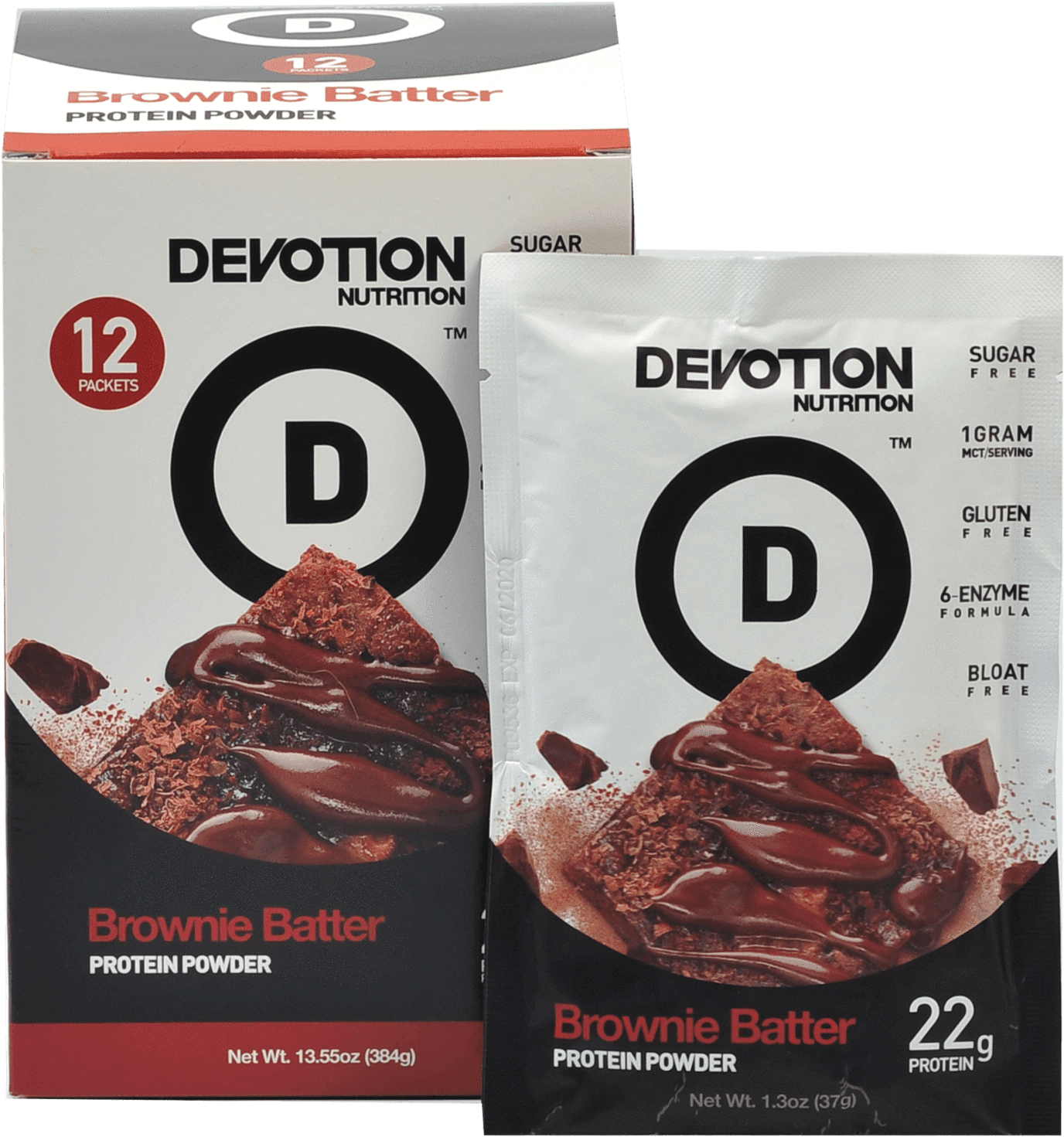 Brownie Batter Protein Powder 12-pack - Protein (2000x2000), Png Download