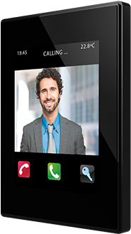 Z41 Com Negra - Zennio Zvi-z41com-ap Z41 Com Farb Touchpanel Ip Video (370x361), Png Download
