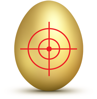 Psd Brown White Golden Eggs - Caa Mustang Air Conditioner Blower Wheel Cover 1964-1965 (400x350), Png Download