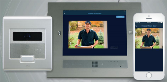 Home Intercom Systems - Legrand Ic5003bs Selective Call Video Door Unit Brushed (600x500), Png Download